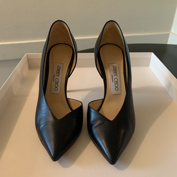 Jimmy Choo Shoes - Jimmy Choo Women's Sophia 100 Leather Pumps Black